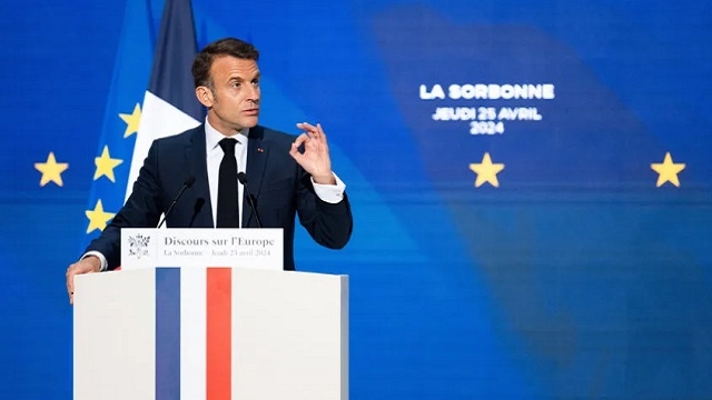 Macron appelle à un nouveau sursaut de l'Europe si elle ne veut pas 