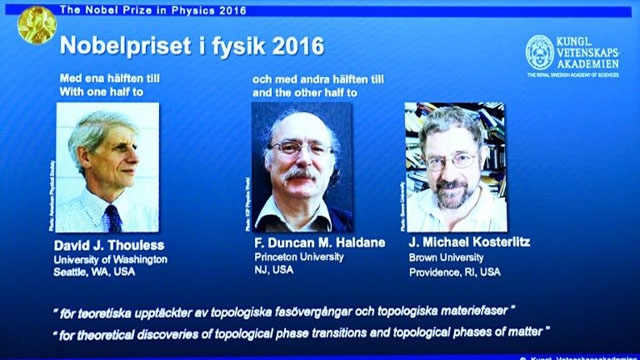 Le Nobel de physique à trois Britanniques pionniers des isolants 