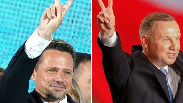 Pologne: vers un second tour entre le président sortant Duda et le candidat libéral 