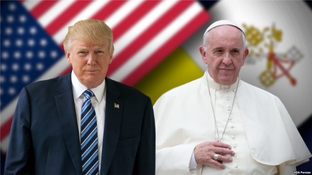 Le pape François demande à Trump d'être un homme de paix