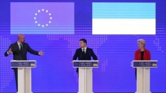 Ukraine: Zelensky espère obtenir le statut de candidat à l'Union européenne en 