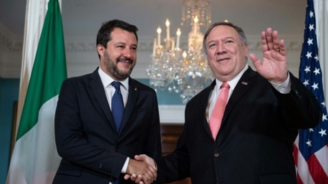 A Washington, l'Italien Salvini affiche sa proximité avec les Etats-Unis de Trump