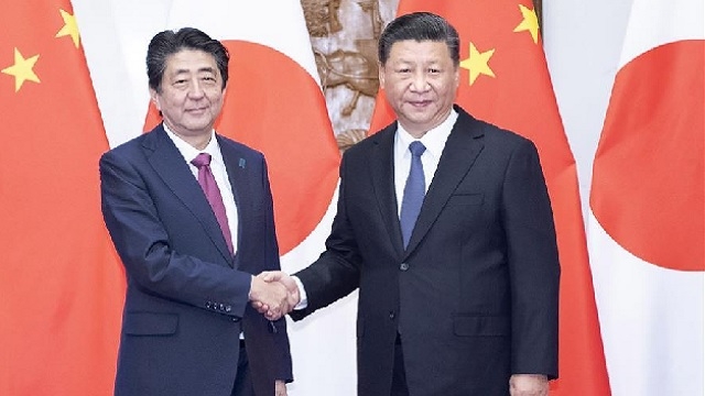 Xi Jinping rencontre Shinzo Abe, appelant à des efforts afin de préserver la dynamique positive dans les relations