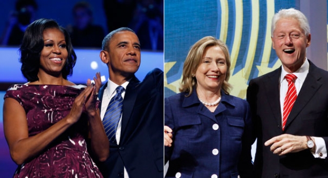 Barack, Michelle et Bill pour un gigantesque meeting de soutien à Hillary Clinton
